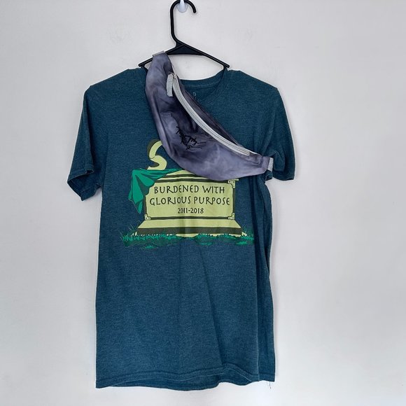 Lost Bros Loki "Burdened With Glorious Purpose" RIP Shirt - Small - Picture 6 of 11